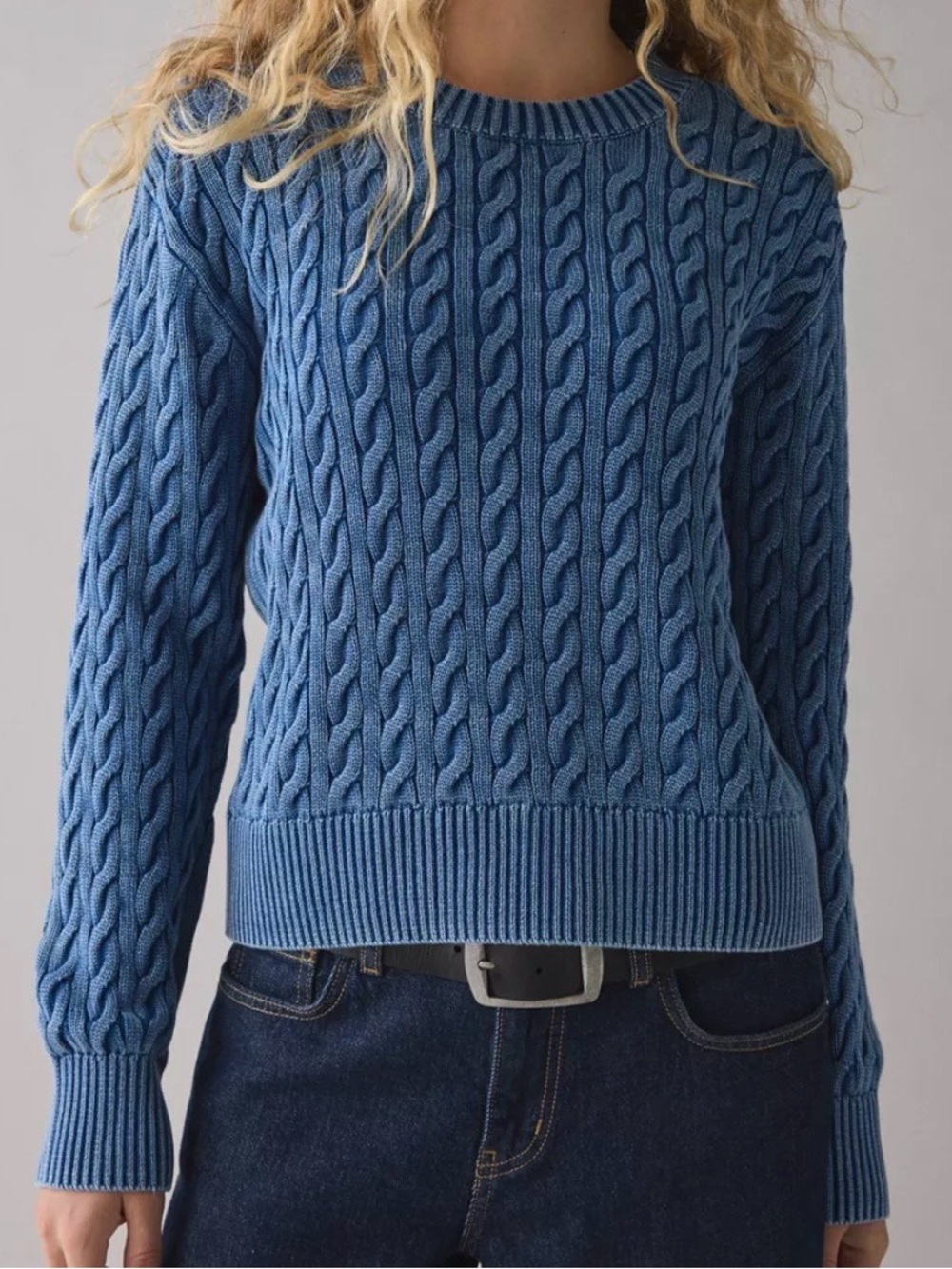 Levi's® Boyfriend Cable Knit Pullover Sweater Size XL